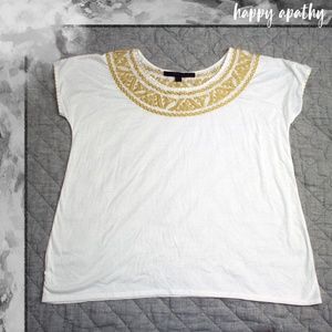 (Anthropologie) A Common Thread Bib Blouse